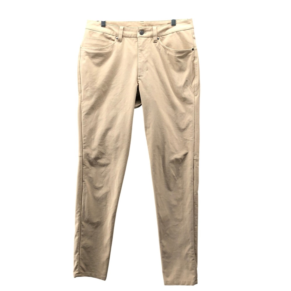 Lululemon ABC Pant Slim Fit Mens 30x31-32 Beige Performance Chino